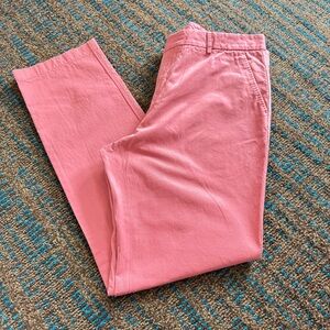 NWT Mens J McLaughlin Sz 38 Pink Taylor Dyed Cotton Chino Khaki Pants